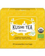 Kusmi, BB Detox bio wellness zöld tea, mate teakeverék grapefruit ízesítéssel, 20 db muszlinfilter, 40 g