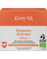 Kusmi, Organic Immune Defense, bio immunerősítő teakeverék, 18 db muszlinfilter, 36 g