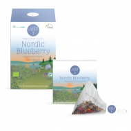 JustT, "Nordic Blueberry" piramis filteres gyümölcs tea, 20db