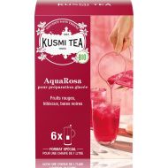 Kusmi, Organic AquaRosa bio piros bogyós gyümölcs jeges tea, 6 db filter, 48 g - EspressoShop.hu