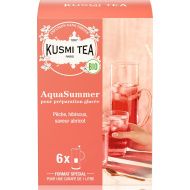 Kusmi, Organic AquaSummer bio gyümölcsös jeges tea barackkal, 6 db filter, 48 g - EspressoShop.hu