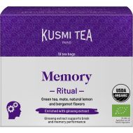 Kusmi, Memory Ritual zöldtea, 18 db muszlinfilter, 36 g - EspressoShop.hu