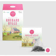 JustT, "Rhubarb Hygge" piramis filteres fekete tea, 20db