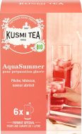 Kusmi, Organic AquaSummer bio gyümölcsös jeges tea barackkal, 6 db filter, 48 g - EspressoShop.hu