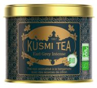 Kusmi, Earl Grey Intense Bio fekete tea citromhéjjal, szálas fémdobozos, 100 g
