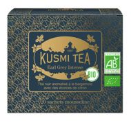 Kusmi, Earl Grey Intense Bio fekete tea citromhéjjal, 20 db muszlinfilter, 40 g
