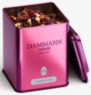 Dammann, "Cassis Menthe" fémdobozos szálas gyümölcs tea, 100 gr