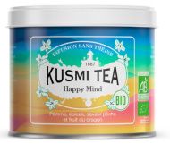 Kusmi Tea Happy Mind bio gyógynövénytea sárkánygyümölcsös és citromos ízzel, 100 g, fémdoboz