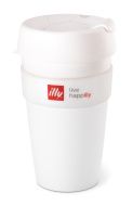 "live happilly" KeepCup elviteles pohár, fehér